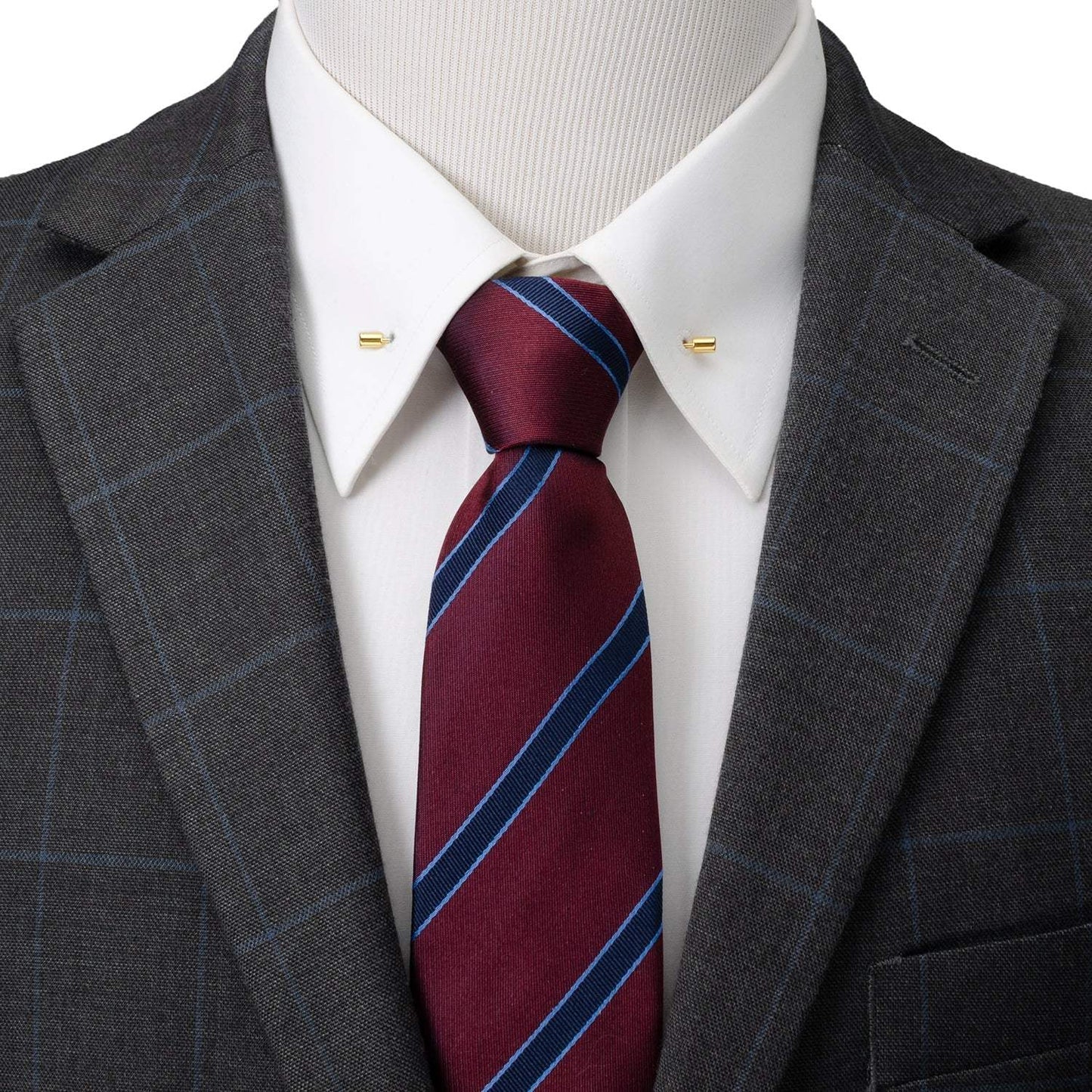 Stainless Steel Gold Bar Collar Bar - Cufflinks.com - Flyclothing LLC