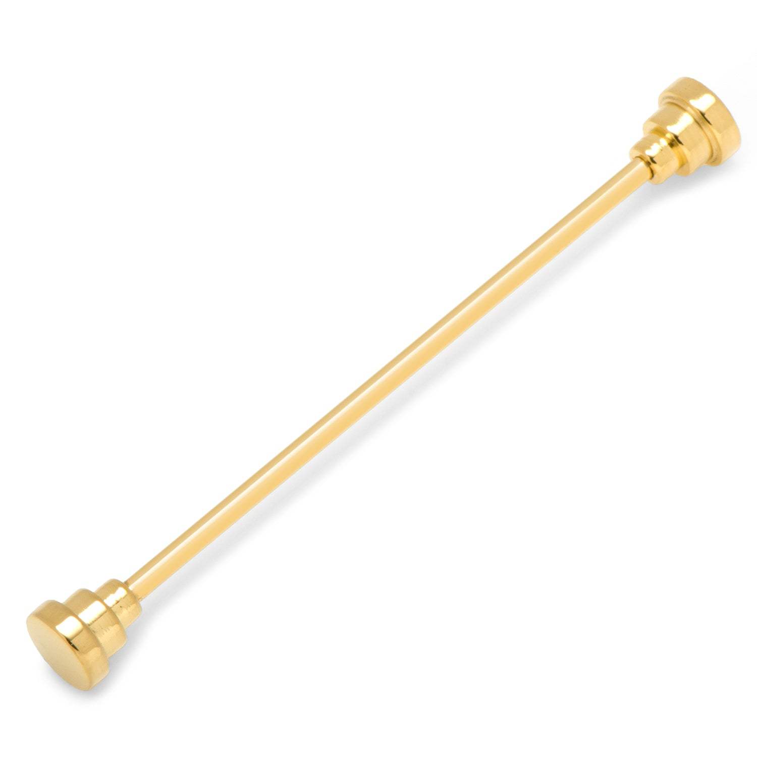 Stainless Steel Gold Steps Eyelet Collar Bar - Cufflinks.com - Flyclothing LLC
