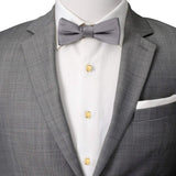 Stainless Steel Gold Tartan 5-Stud Set - Cufflinks.com - Flyclothing LLC