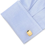 Stainless Steel Gold Tartan 5-Stud Set - Cufflinks.com - Flyclothing LLC