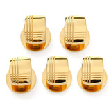Stainless Steel Gold Tartan Plaid 5-Studs - Cufflinks.com - Flyclothing LLC