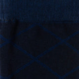 Grid Navy Men's Socks - Cufflinks.com - Flyclothing LLC