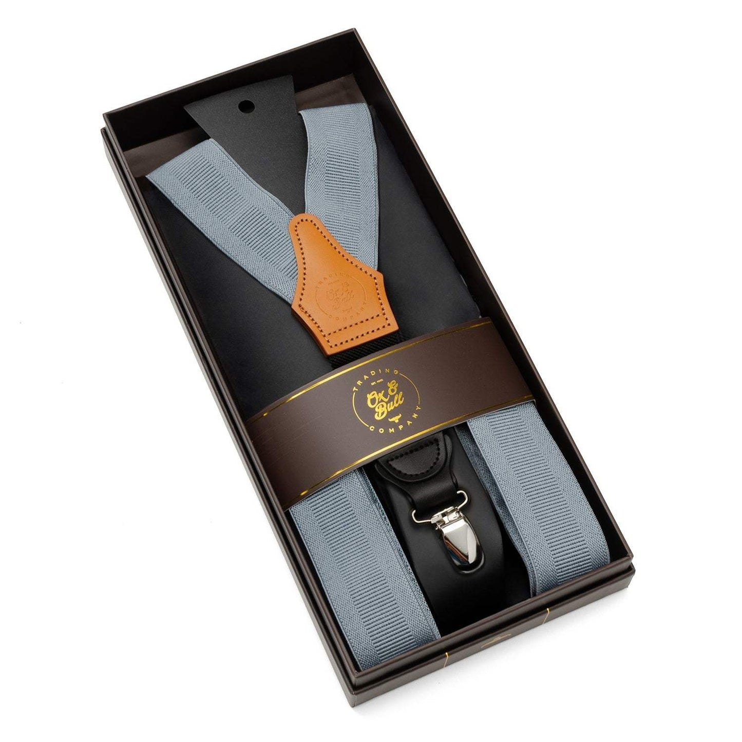 Gray Convertible Suspenders - Cufflinks.com - Flyclothing LLC