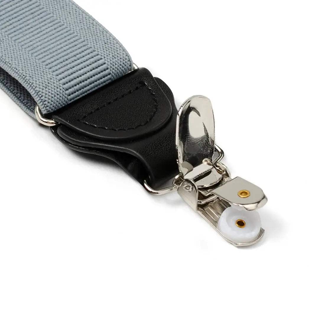 Gray Convertible Suspenders - Cufflinks.com - Flyclothing LLC