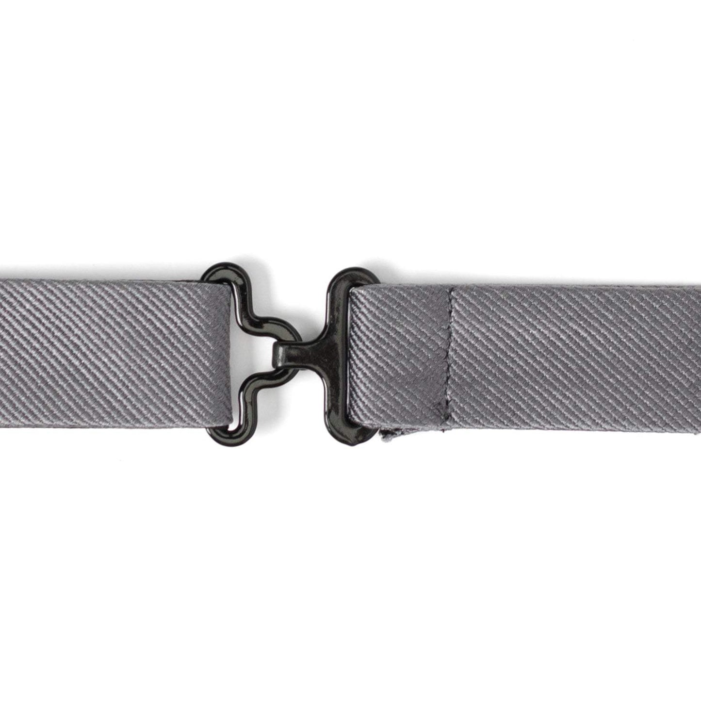 Gray Silk Bow Pre-Tie - Cufflinks.com - Flyclothing LLC