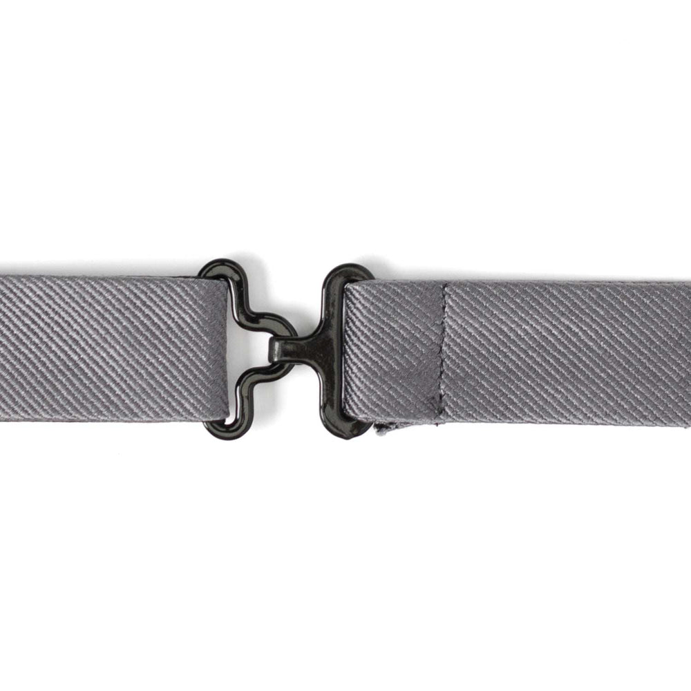 Gray Silk Bow Pre-Tie - Cufflinks.com - Flyclothing LLC
