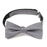 Gray Silk Bow Pre-Tie - Cufflinks.com - Flyclothing LLC