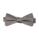 Gray Silk Bow Pre-Tie - Cufflinks.com - Flyclothing LLC