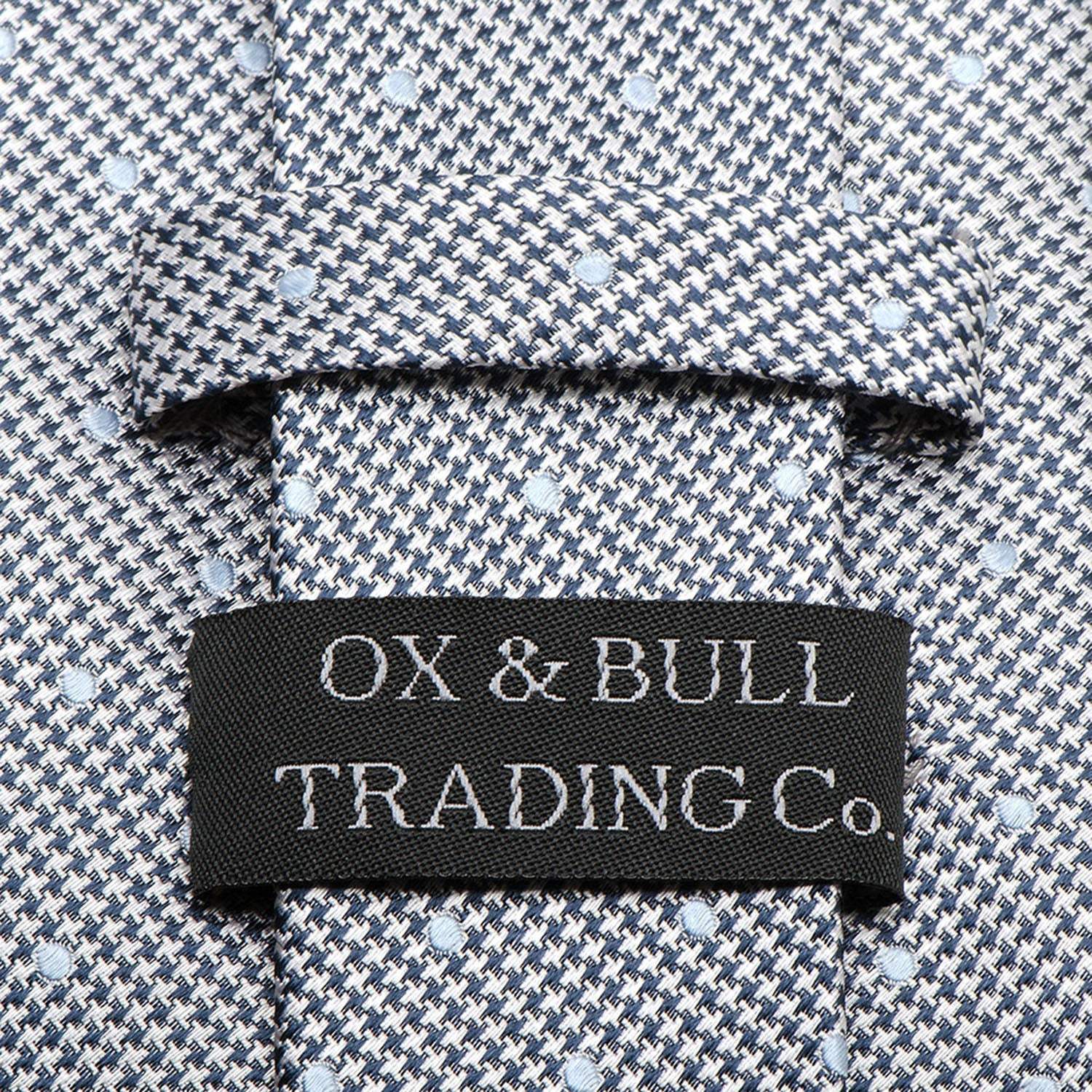 Dotted Herringbone Gray Silk Tie - Cufflinks.com - Flyclothing LLC