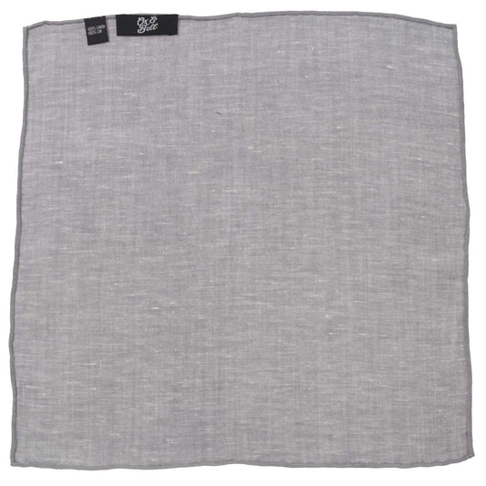 Gray Linen Pocket Square - Cufflinks.com - Flyclothing LLC