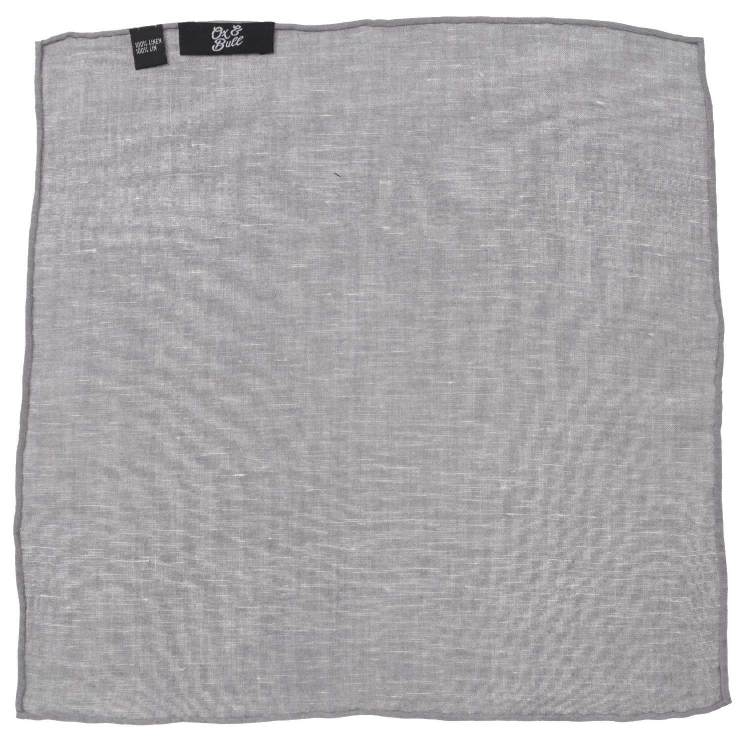 Gray Linen Pocket Square - Cufflinks.com - Flyclothing LLC