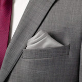 Gray Silk Pocket Square - Cufflinks.com - Flyclothing LLC