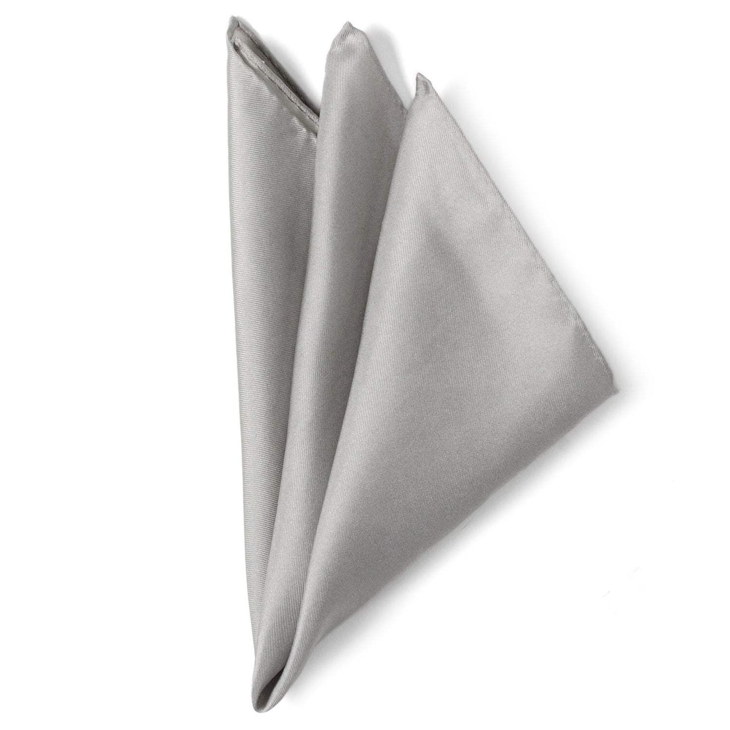 Gray Silk Pocket Square - Cufflinks.com - Flyclothing LLC