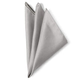 Gray Silk Pocket Square - Cufflinks.com - Flyclothing LLC