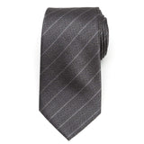 Woven Gray Stripe Men's Tie - Cufflinks.com - Flyclothing LLC