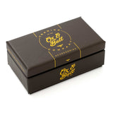 Engravable Rope Border Round Cufflinks and Tie Bar Gift Set - Cufflinks.com - Flyclothing LLC