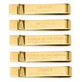 Wedding Party Gold Engravable Tie Bar