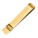 Wedding Party Gold Engravable Tie Bar - Cufflinks.com - Flyclothing LLC