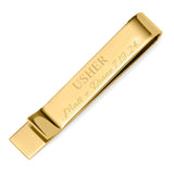Wedding Party Gold Engravable Tie Bar - Cufflinks.com - Flyclothing LLC