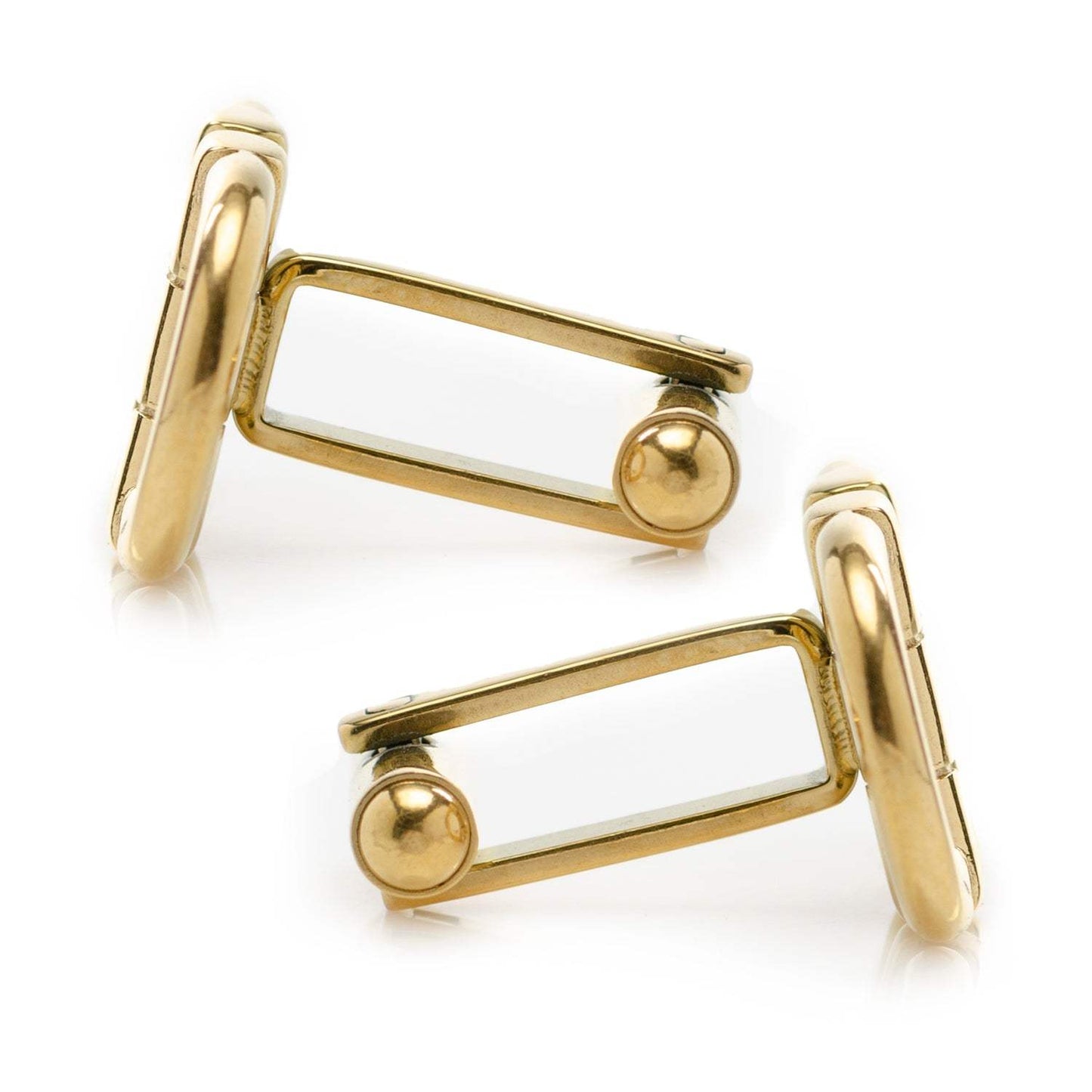 Horse Bit Gold Stainless Steel Cufflinks - Cufflinks.com - Flyclothing LLC