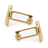 Horse Bit Gold Stainless Steel Cufflinks - Cufflinks.com - Flyclothing LLC