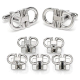Horse Bit Stainless Steel 5-Stud Set - Cufflinks.com - Flyclothing LLC