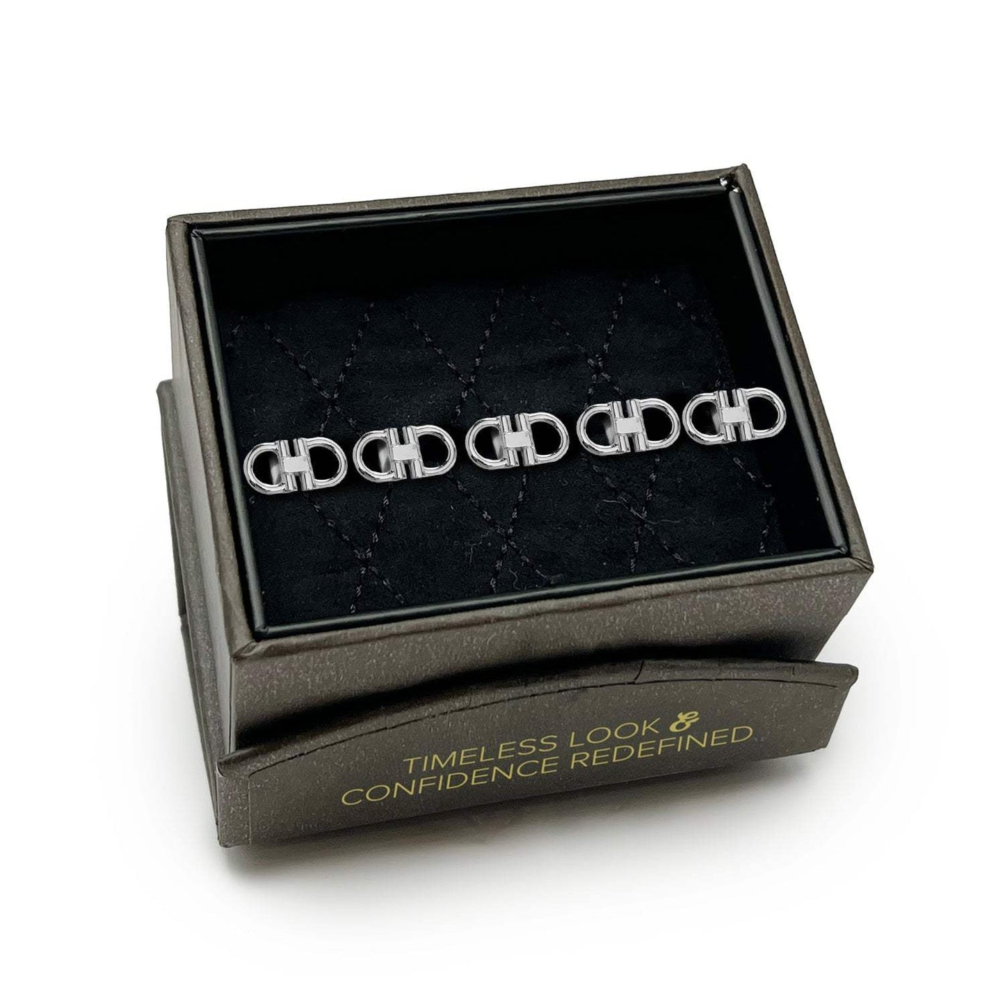 Horse Bit Stainless Steel 5-Studs - Cufflinks.com - Flyclothing LLC