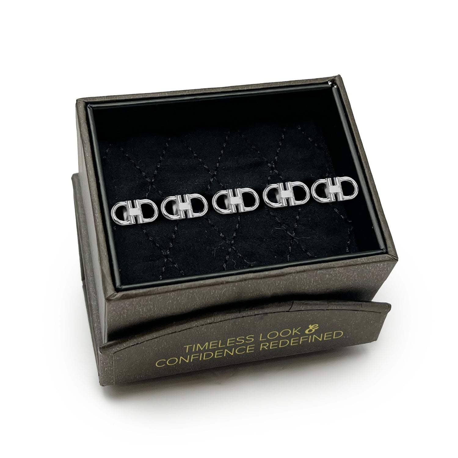 Horse Bit Stainless Steel 5-Studs - Cufflinks.com - Flyclothing LLC