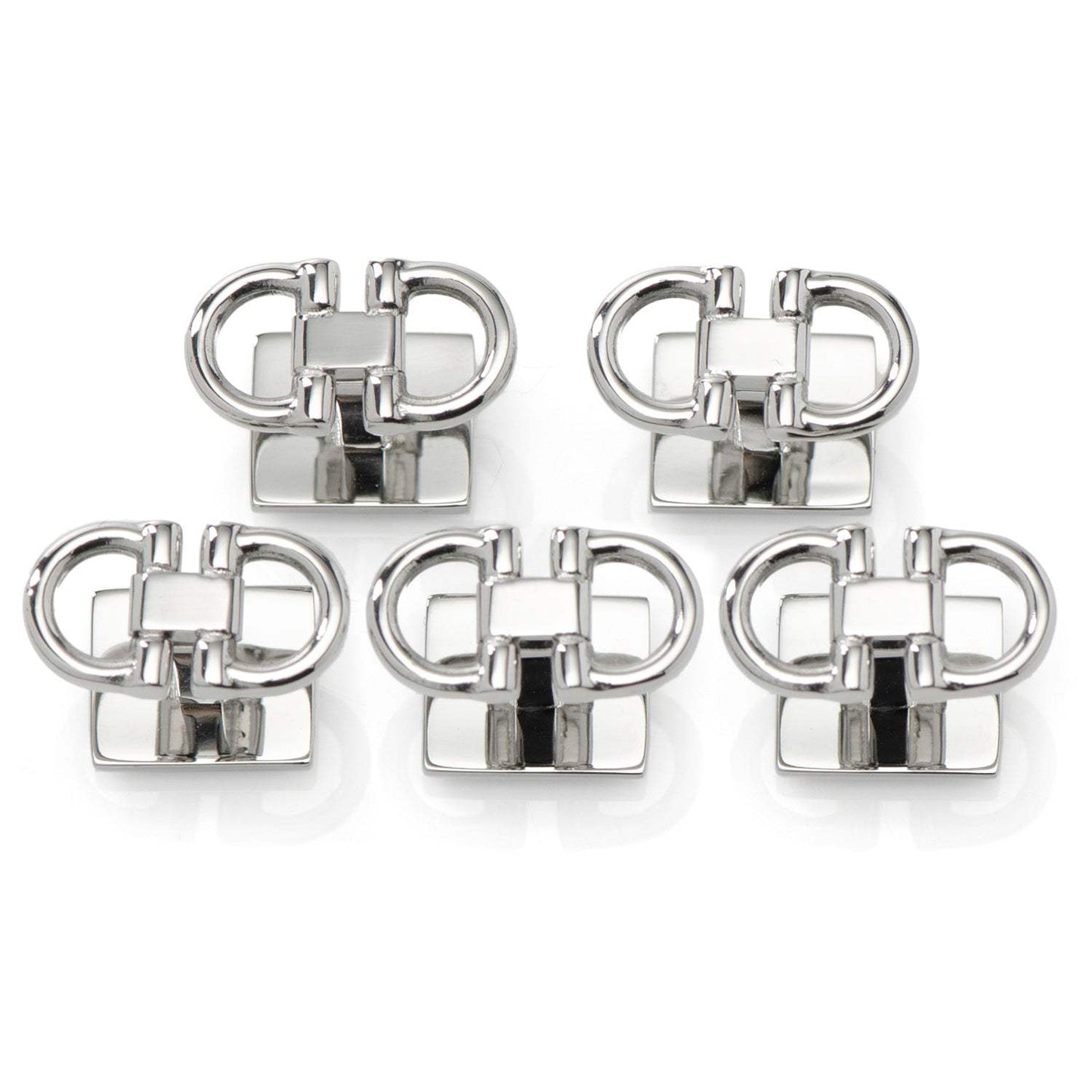 Horse Bit Stainless Steel 5-Studs - Cufflinks.com - Flyclothing LLC