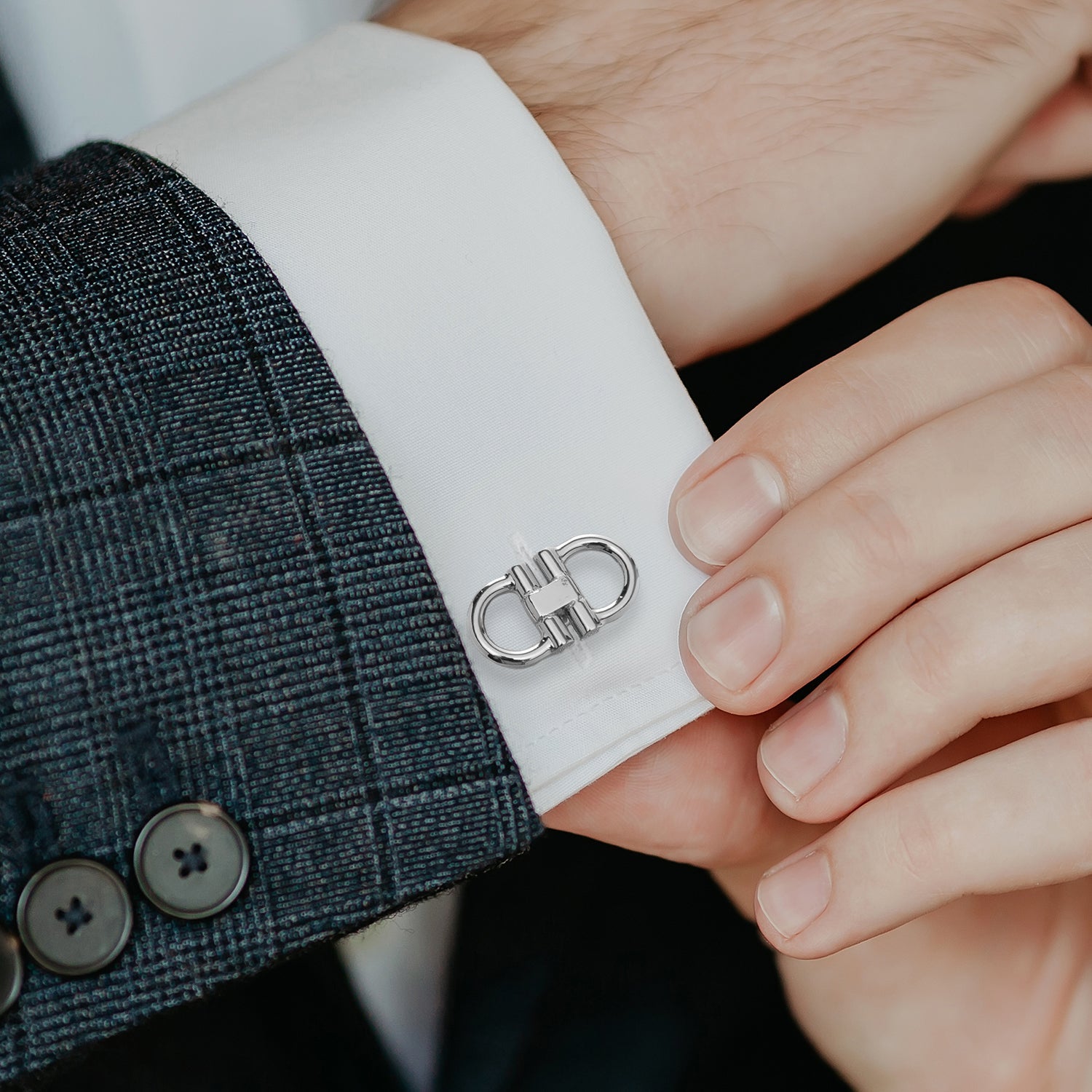 Horse Bit Stainless Steel Cufflinks - Cufflinks.com - Flyclothing LLC
