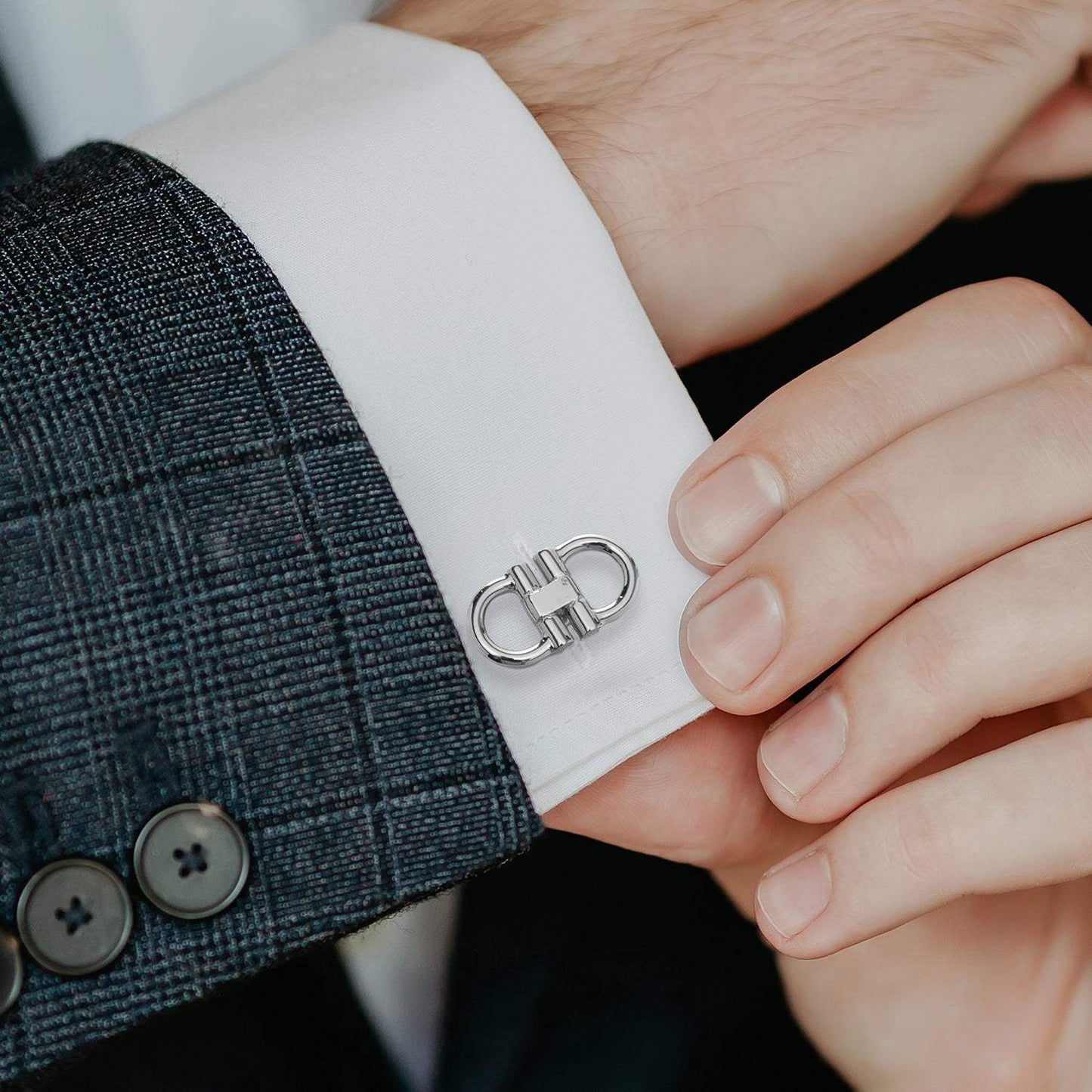 Horse Bit Stainless Steel Cufflinks - Cufflinks.com - Flyclothing LLC