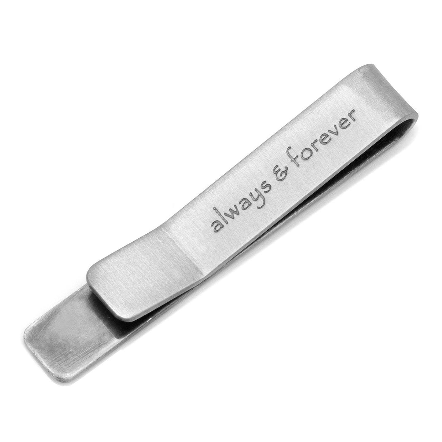 Always and Forever Hidden Message Tie Bar - Cufflinks.com - Flyclothing LLC