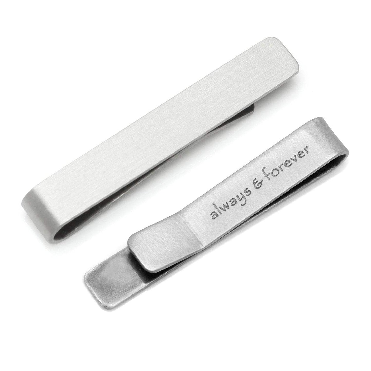 Always and Forever Hidden Message Tie Bar - Cufflinks.com - Flyclothing LLC