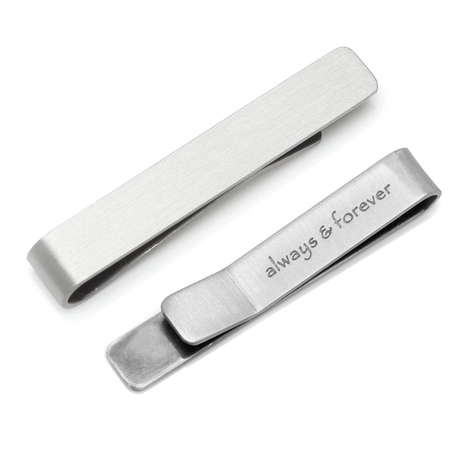 Always and Forever Hidden Message Tie Bar - Cufflinks.com - Flyclothing LLC