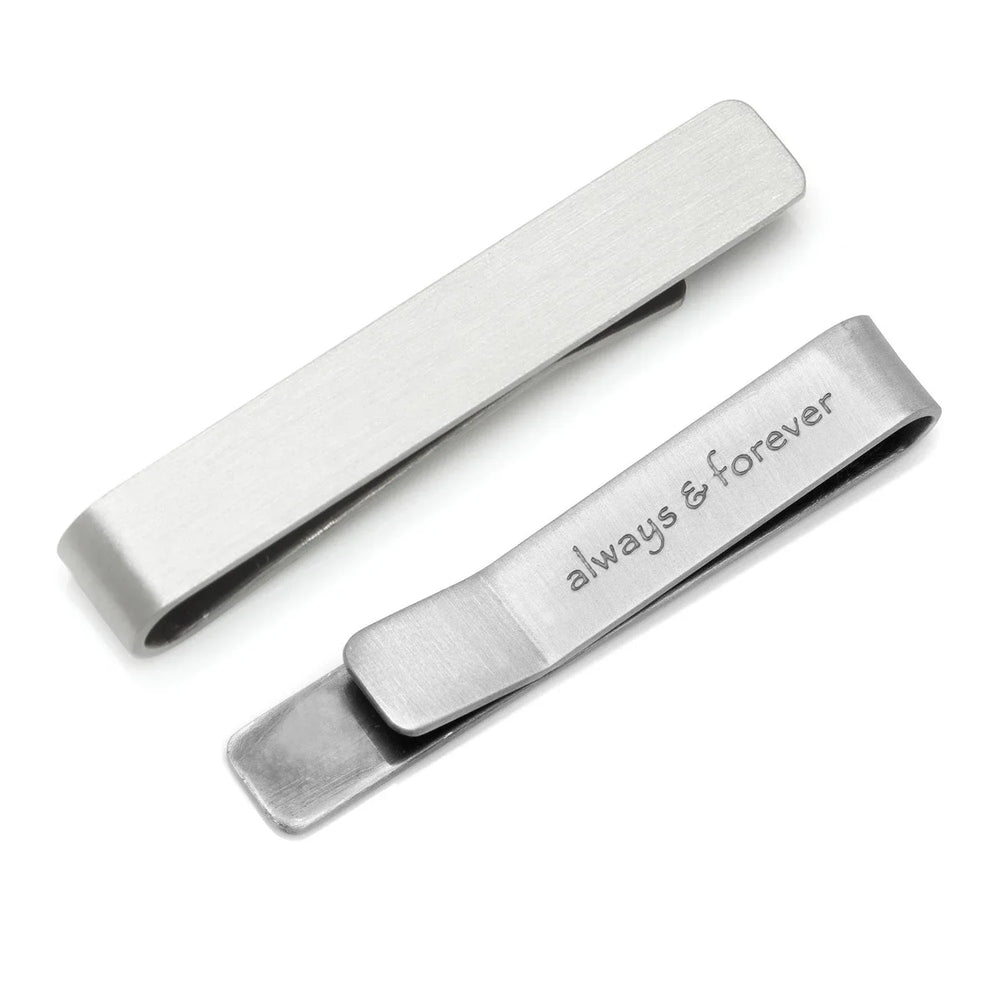 Always and Forever Hidden Message Tie Bar - Cufflinks.com - Flyclothing LLC