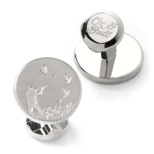 Hunter Silver Cufflinks - Cufflinks.com - Flyclothing LLC