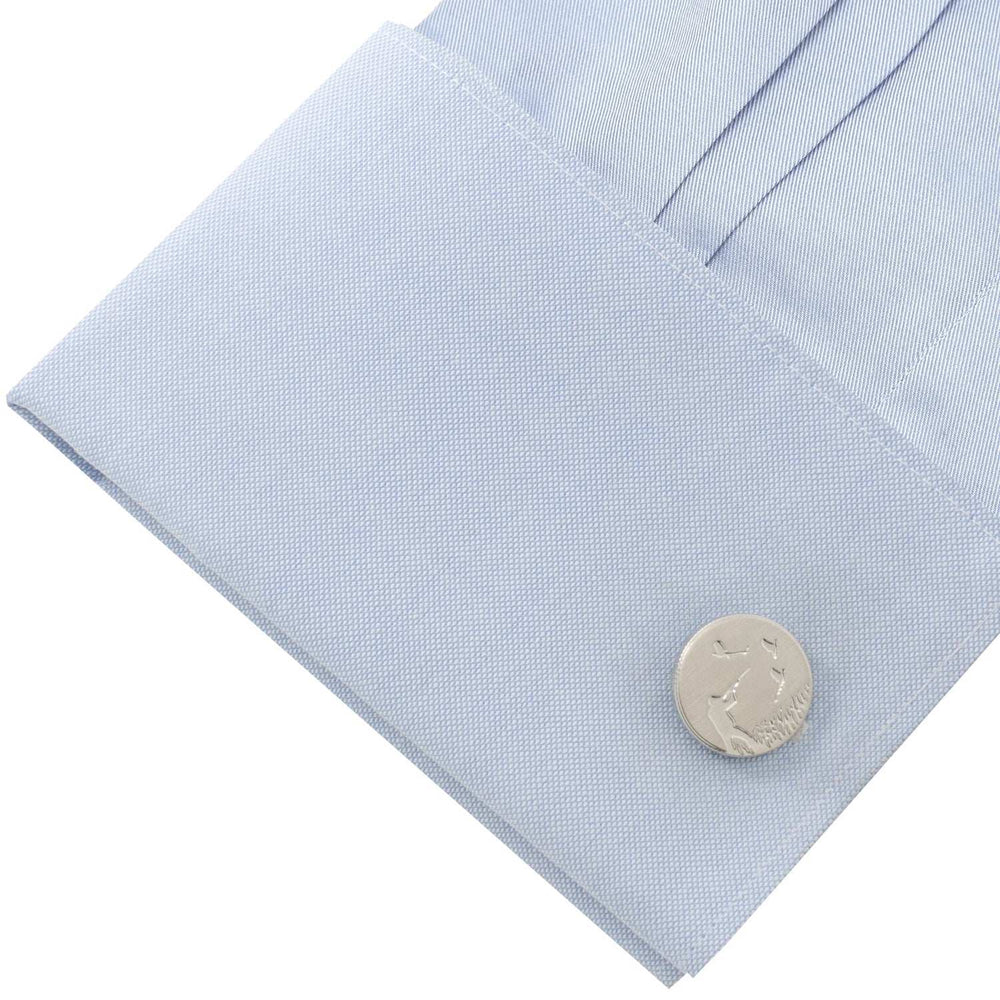 Hunter Silver Cufflinks - Cufflinks.com - Flyclothing LLC