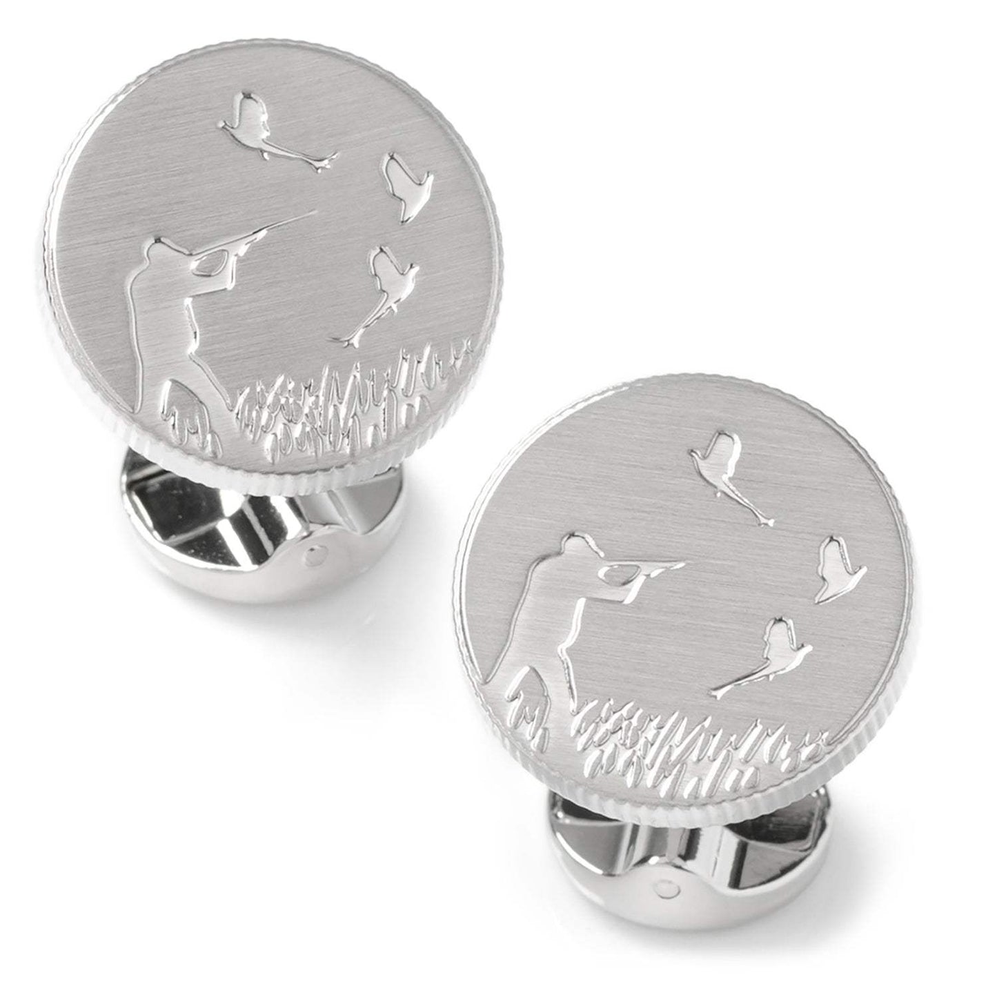 Hunter Silver Cufflinks - Cufflinks.com - Flyclothing LLC