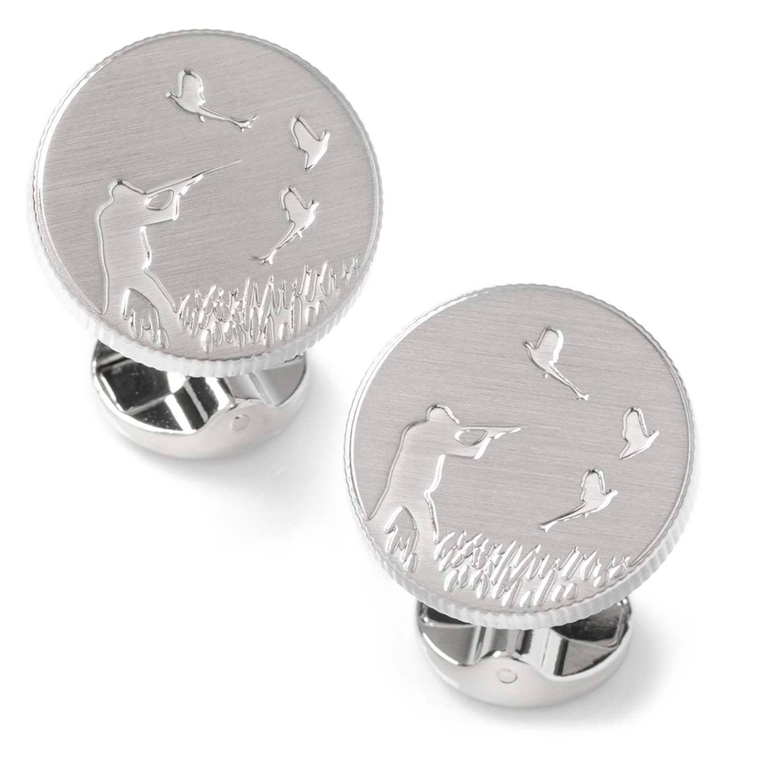 Hunter Silver Cufflinks - Cufflinks.com - Flyclothing LLC