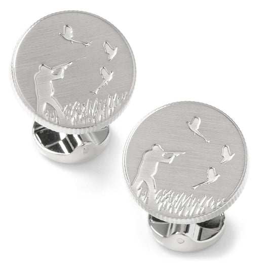 Hunter Silver Cufflinks - Cufflinks.com - Flyclothing LLC