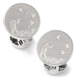 Hunter Silver Cufflinks - Cufflinks.com - Flyclothing LLC