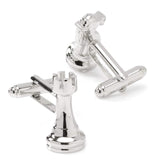 Knight and Rook Chess Piece Cufflinks - Cufflinks.com - Flyclothing LLC