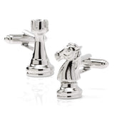 Knight and Rook Chess Piece Cufflinks - Cufflinks.com - Flyclothing LLC