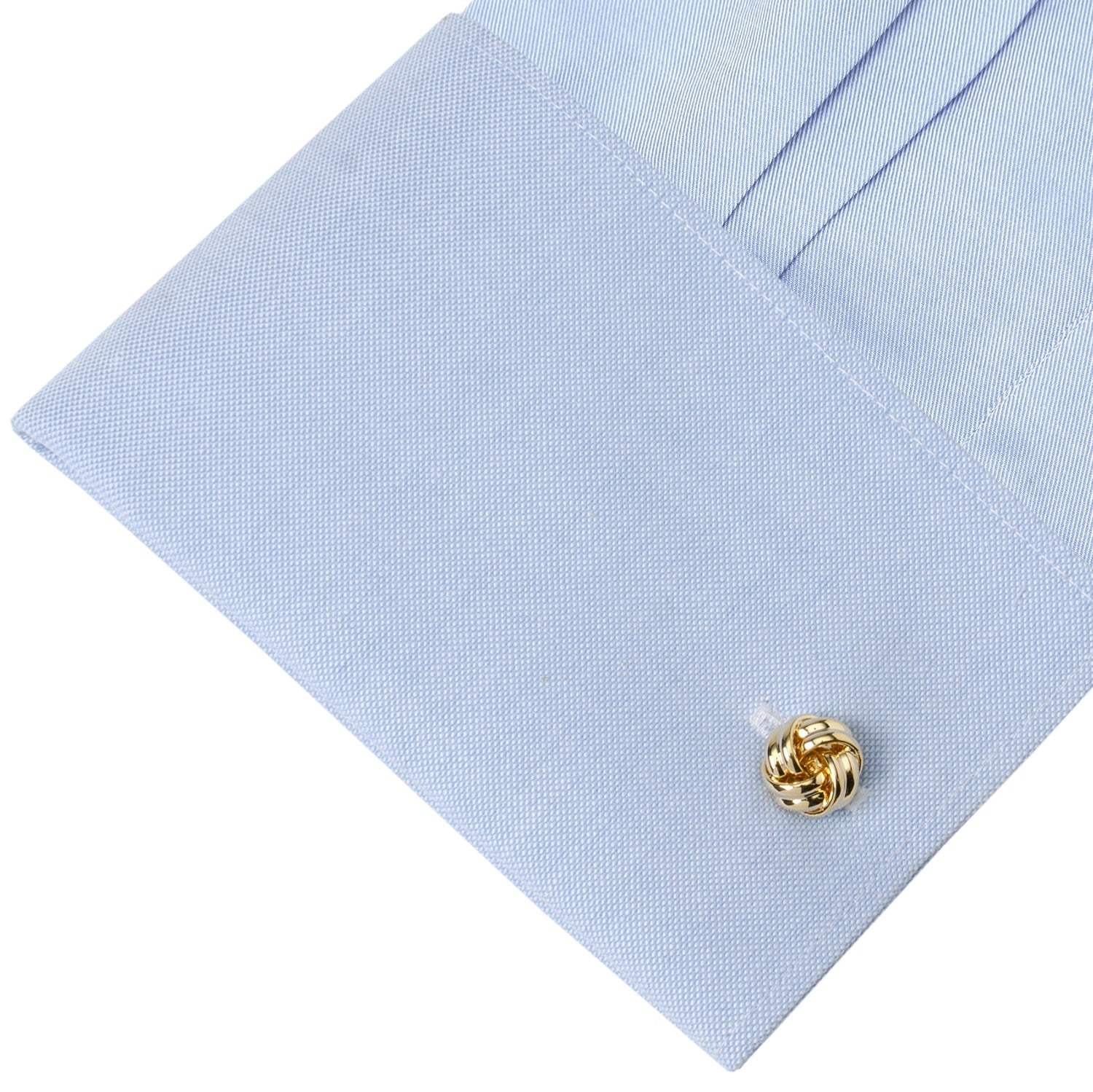 Gold Knot Cufflinks - Cufflinks.com - Flyclothing LLC