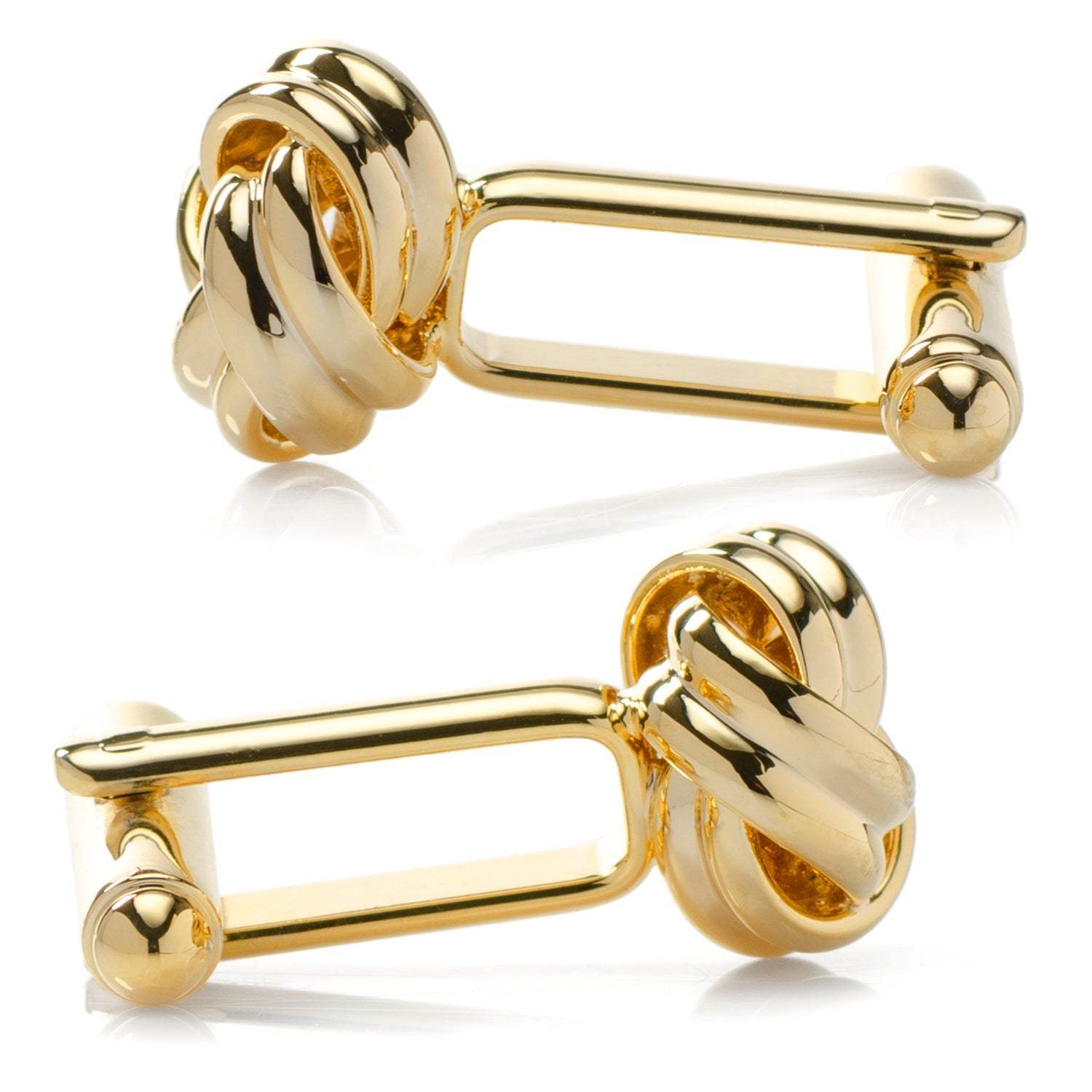 Gold Knot Cufflinks - Cufflinks.com - Flyclothing LLC