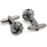 Gunmetal Knot Cufflinks - Cufflinks.com - Flyclothing LLC