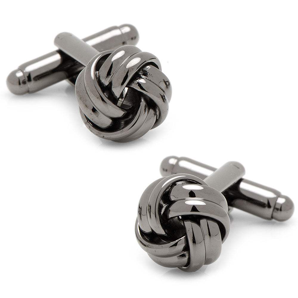 Gunmetal Knot Cufflinks - Cufflinks.com - Flyclothing LLC