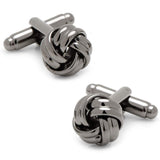 Gunmetal Knot Cufflinks - Cufflinks.com - Flyclothing LLC