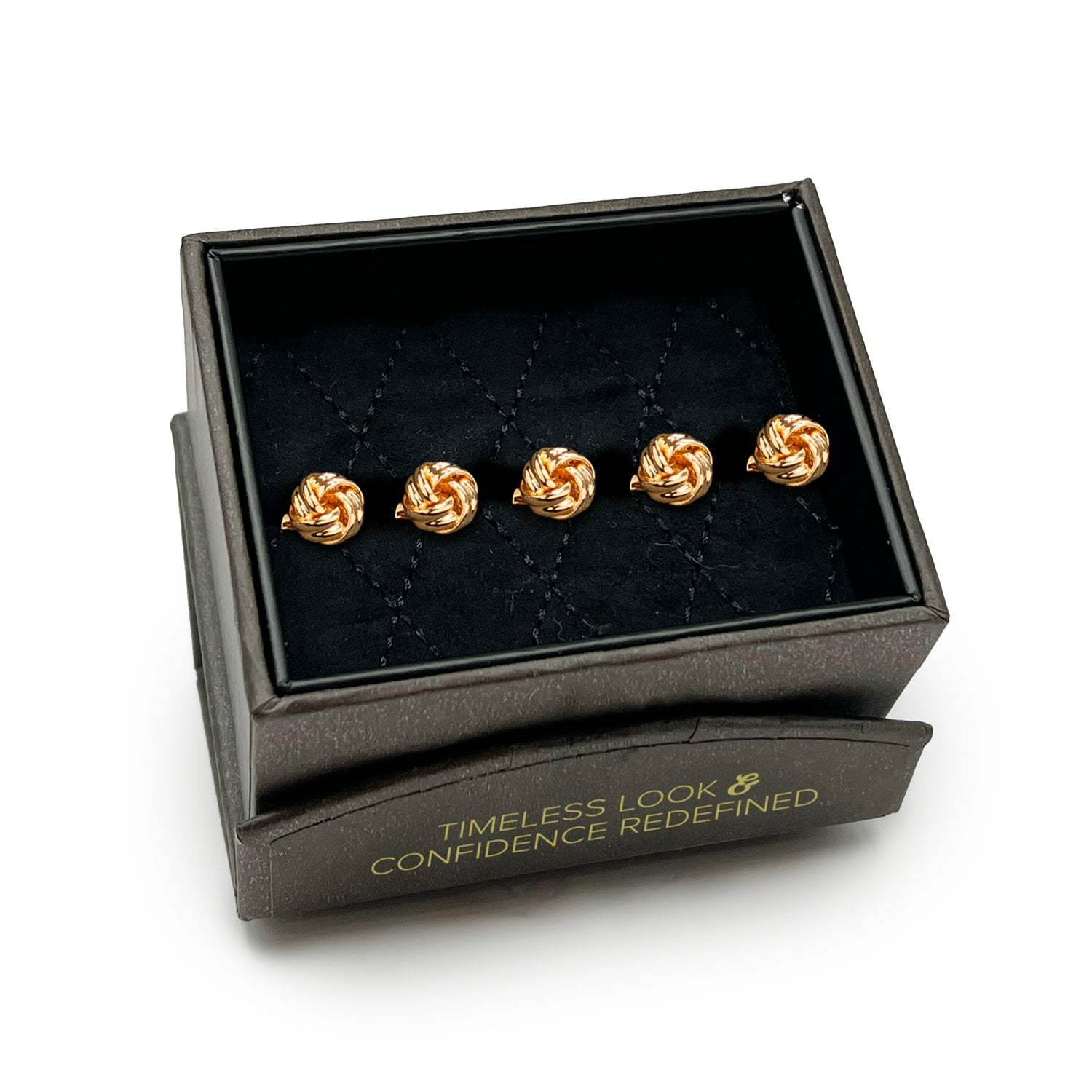 Gold Knot 5-Studs - Cufflinks.com - Flyclothing LLC