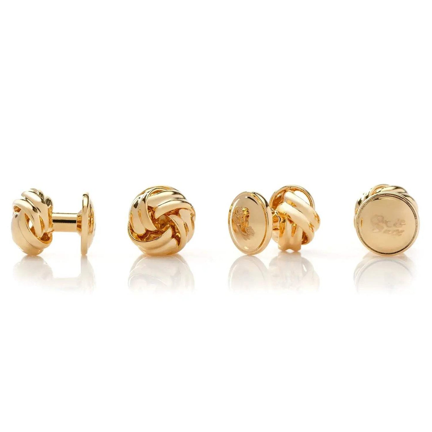 Gold Knot 5-Stud Set - Cufflinks.com - Flyclothing LLC